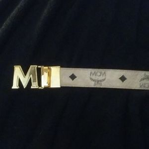 Revisable mcm belt cream mcm/baby pink
